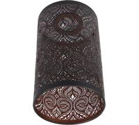 Abat-jour en fer forgé Abat-jour en fer amovible creux sculpté Abat-jour moderne pour ampoules E27 E26