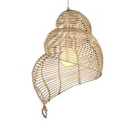 Abat-Jour en Forme de nid d'oiseau Beige en Osier Creux, Design Creux créatif, Lampes suspendues Faites à la Main, Panier en rotin tissé à la Main, Lampes suspendues pour Cuisine, Couloir, Salon,