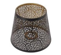Abat-jour en M¨¦tal, E26 E27 Style Arbre Forestier ajour¨¦ en Fer D¨¦coratif avec Motif Int¨¦rieur dor¨¦ pour Table, Mur, Plafonnier, Chambre ¨¤ Coucher, D¨¦coration de Chevet, Noir