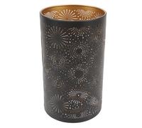 Abat-jour en métal, Abat-jour cylindrique amovible Abat-jour artisanal creux sculpté E27 E26 Pied de lampe Abat-jour décoratif moderne pour lampe de table et lampadaire
