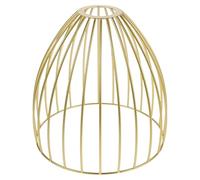 Abat-jour en Métal Doré Cage à Oiseaux Vintage Suspendre Industrielle | Structure en Fer Forgé Facile à Nettoyer, Design Moderne pour Bureaux et Espaces Repas