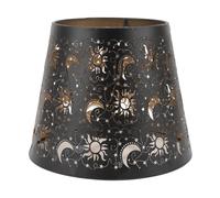 Abat Jour en métal, E27 E26, Abat Jour à Clipser, Abat Jour Creux, Abat Jour Lune étoile Arbre Ombre, Gravure forêt Petit Abat Jour pour Lampe de Table lampadaire