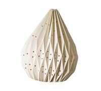 Abat-jour en origami pour décoration de restaurant, bureau, diamètre 30 cm, blanc