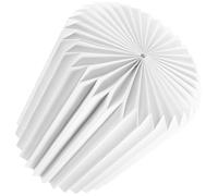Abat-jour en Papier Origami Blanc Rond pour Plafonnier | Montage Rapide, Protège le Luminaire, Style Rustique Moderne, pour Salon, Bureau et Coin Lecture
