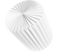 Abat-jour en Papier Plissé Blanc Rond pour Lampadaire et Salon | Montage Rapide, Protection de L’éclairage, Style Moderne Rustique, pour Coin Lecture et Pièce à Vivre