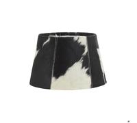 Abat-jour en peau de vache noir et blanc
