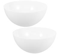 Abat-jour en Plastique Lot de 2 Pièces Blanc Champignon