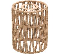 Abat-jour En Rotin Abat Jour Boho Cylindrique Rotin Abat-jour Extérieur, Lampe De Table Abat-jour De Rechange Accessoire Pour Plafonnier Lampes Suspendues Lampadaire (1pièces)