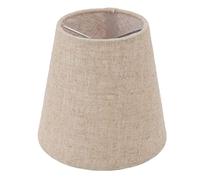 Abat-Jour En Tissu, 6 Pièces Petit Abat-Jour Clip Sur Tambour Abat-Jour En Tissu De Lin Pour Bougies Ampoules Accessoires D'Éclairage