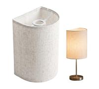 Abat Jour en Tissu,Abat Jours Semi-Circulaire Design,Abats Jour Suspension de Amovible Polyvalent,Abajour Style Moderne pour Salon,Chambre à Coucher et Salle à Manger (Beige)