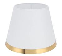 Abat-jour en tissu artisanal, Abat-jour de table décoratif moderne E27, pièce de rechange for ampoule à pince E27, lustre, lampadaire vertical, abat-jour à bougie(White)