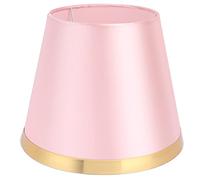 Abat-jour en tissu artisanal, Abat-jour de table décoratif moderne E27, pièce de rechange for ampoule à pince E27, lustre, lampadaire vertical, abat-jour à bougie(Roze)
