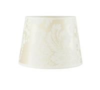 Abat-jour E14 Ø19,5cm en tissu crème floral motif floral conique pour lampes de table look vintage abat-jour de remplacement pour lampes de chevet