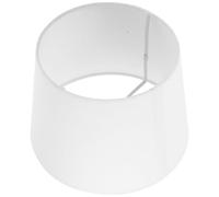 Abat-jour en Tissu Blanc pour Lampe E14 E27, Métal Léger | Compatibilité Large, Remplacement D’un Abat-jour Cassé, pour Salon ou Bureau, Style Discret, Usage Locatif