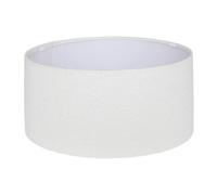 Abat Jour en Tissu Bouclette "Beline" 50cm Blanc