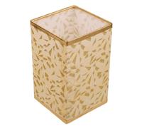 Abat-jour en Tissu Carré Or pour Lampe de Bureau, Structure Fer