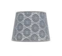 Abat-Jour En Tissu Conique Pour Lampe De Table E14 Gris Textil