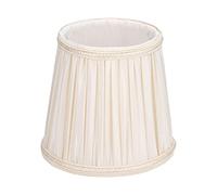 Abat-jour en tissu, housse de lampe de table décorative moderne en tissu pour ampoules E14, abat-jour de lustre pour salon, salle d'étude, chambre à coucher, bureau (Apricot)
