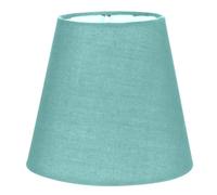 Abat-jour en Tissu Vert pour Douille E14, Anneau de Fixation, Trou 3cm | Éclairage Diffus, Protection la Poussière, Petit Format Cylindrique pour Lustre, Chambre, Salle à Manger ou Bureau