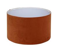 Atmosphera – Abat-jour Beline – Velours D40 cm – Terracotta