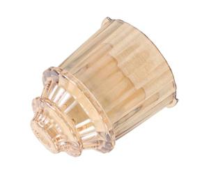 Abat-jour en Verre Côtelé Style Européen, Forme Cloche, 1 Cm