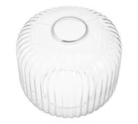 Abat-jour en Verre Côtelé Transparent E26 E27 pour Lampe de Table | Style Lanterne à Bandes, Compatible Bases E26 E27, Faible Entretien, pour Décor Festif Moderne et Salon