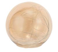 Abat-jour en Verre et Aluminium, Sphère, Ambiance Noël, pour Plafonnier | Diffusion Douce Lumière, Fil Coloré Beige, Remplacement pour Lampe Suspendue, Usage Domestique et Décoration Intérieure