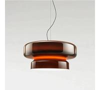 Abat-jour en verre moderne, suspension simple en forme d'ellipse transparente, source de lumière LED tricolore, lampes suspendues pour îlot de cuisine, salle à manger, couloir, entrée, salle de