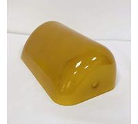 Abat-jour en verre multicolore de rechange pour lampe de banquier - 22,5 x 13,5 x 7,5 cm - Élégante housse pour lampe de bureau/lampe de table - Marron - Parfaite pour la décoration de la maison/du