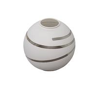 Abat-Jour en Verre pour Lampe de Table E14 Blanc/Transparent en Forme de Spirale - Globo Elliott - Verre de Rechange