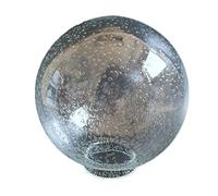 Abat-jour en verre sphérique pour lampe d'extérieur - Diamètre : 20 cm - Verre : bulles