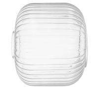 Abat-jour en Verre Strié Vintage E26 E27 à Double Ouverture | Suspendre et Lampe de Table, Cylindre Transparent, Installation Simple, Cafés et Maisons