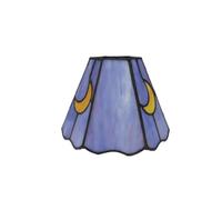 Abat-jour en verre teinté lune | Effet de filtre de lumière chaude, ouverture standard, utilisation sur bureau/table/décoration artistique.