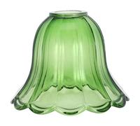 Abat-jour en Verre Vert E14 pour Lampe de Table de Fleur | Style Ferme, Vintage, Rustique et Moderne, Entretien Facile, Résistance Thermique, pour Plafonnier et Couloir
