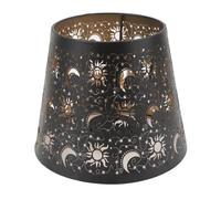 Abat-jour Fer Forgé avec Motifs Étoiles Soleil Lune Décoration Moderne Tête de Lit pour Chambre à Coucher Design Élégant