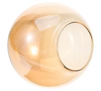 Abat-jour Globe en Verre E27 E14, Remplacement Facile Intérieur | Globe Verre Lampe, Ouverture 70mm, Dôme Hémisphérique, Diffusion Uniforme, Bords Arrondis, Surface Lisse Transparente