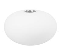 Abat-jour Globe G9 en Verre Blanc pour Lampes Murales | Sphère Plate Ovale, avec Filetage, Style Simple et Élégant, pour Chaque Pièce Maison