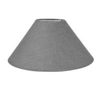 Abat-jour - Gris clair - Rond - Tissu - E27 - Diamètre 35 cm