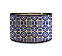 Abat-jour imprimé ovale vintage 30 x 30 x 20 cm pour lustres et lampadaires J