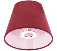 Abat-jour Installation Simple Rouge pour Base E14, en Tissu | Housse de Lampe, Lumière Douce pour Studio et Bureau, Support Solide, Couleur Rouge, Ne Se Décolore Pas