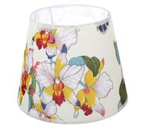 Abat-jour Lampe Motif Fleurs E27 en Tissu et Métal, Décoratif | Impression de Fleur Aléatoire, Ambiance Plus Chaleureuse, Ne Se Décolore Pas Facilement Style Aléatoire