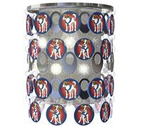 Abat-jour Lampe pour enfants Lampe à suspendre Chiens Lampe pour chambre d'enfant Abat-jour Chien, cristaux chromés, DxH 23x33 cm