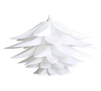 Abat-jour Lampe Suspension Lustre Fleur Plafonnier Lampadaire Cloche Globe Sphérique Éclairage(White)