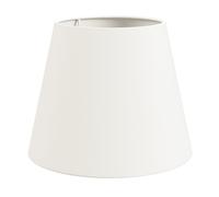 ledscom.de Abat-jour, lin, textile, tissu, blanc, 200mm Ø