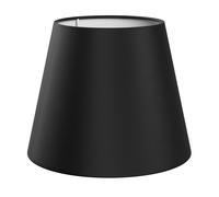 Abat-jour lin textile tissu noir 200mm Ø