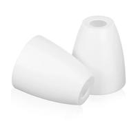 Abat Jour Lot de 2 abat-jour cylindriques en plastique blanc 30 mm for lampes table E14, bureau, chevet, d'hôtel, d'étude, accessoires d'éclairage, petit format pour lampe de table