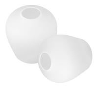 Abat-jour Lot de 2 de Rechange en Verre Ovale Blanc Laiteux