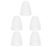 Abat-jour Lot de 5 Pièces à Bouche Plate Blanc en Plastique