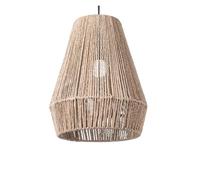 Abat Jour Luminaires suspendus tissés modernes Lampe suspendue de ferme Abat-jour en panier de rotin tissé à la main for îlot de cuisine Salle à manger Couloir(Apricot)