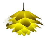 Abat jour Lustre Lotus 50 Cm, Abat-jour Suspendu, Puzzle Lumineux, Moderne, For Éclairage De Plafond, Décoration D'intérieur pour maison(Yellow)